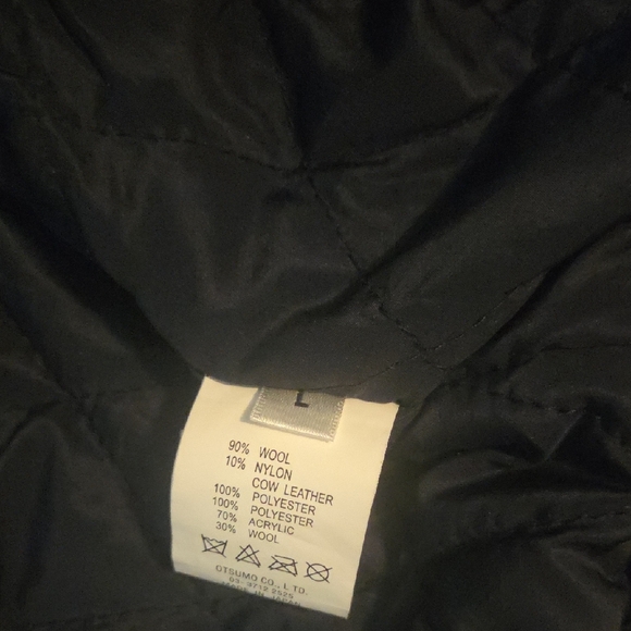 Human Made Men's Dry-Alls Wool Varsity Jacket – Navy & White - Picture 7 of 9